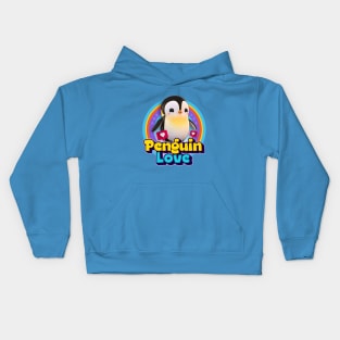 Penguin love Kids Hoodie